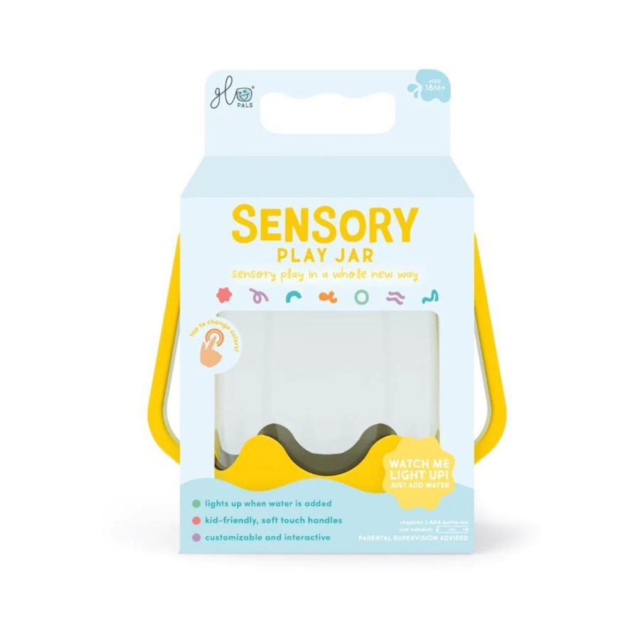 Play + Learn Glo Pals Sensory | Glo Pal Sensory Play Jar - Yellow