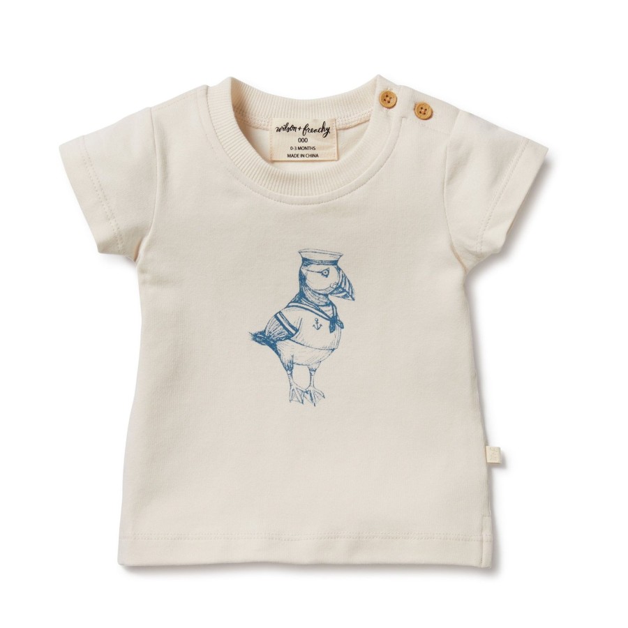 Baby [0-23M] Wilson & Frenchy Tops | Wilson And Frenchy Organic Tee Puffin