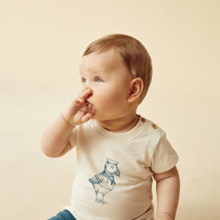 Baby [0-23M] Wilson & Frenchy Tops | Wilson And Frenchy Organic Tee Puffin