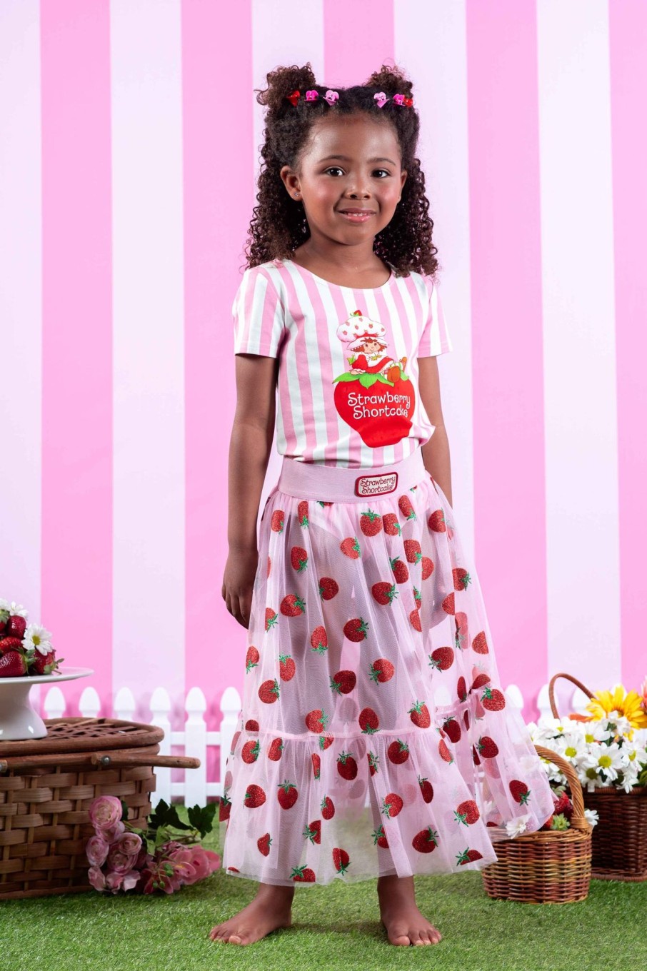 Child [2-14] Rock Your Baby Bottoms | Rock Your Baby Tulle Skirt - Strawberry Delight