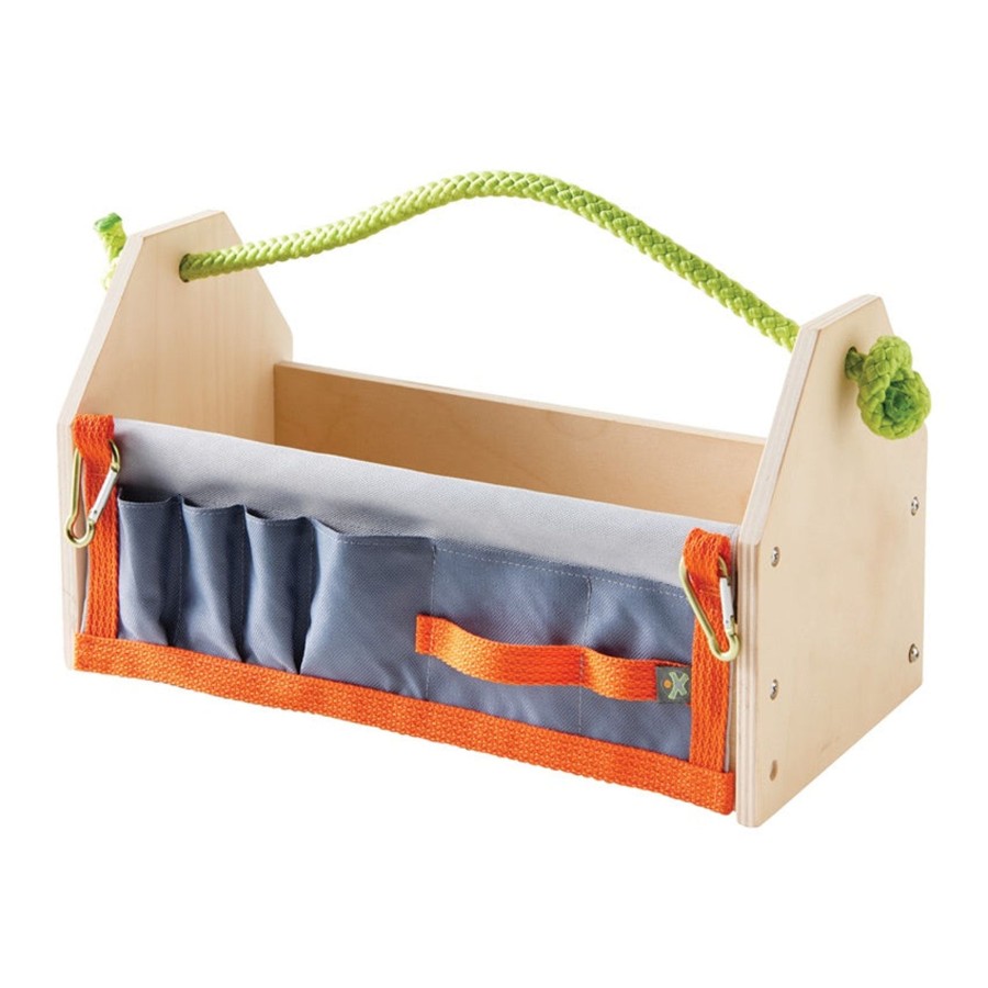 Play + Learn Haba Wooden Toys | Terra Kids 2-In-1 Toolbox Kit