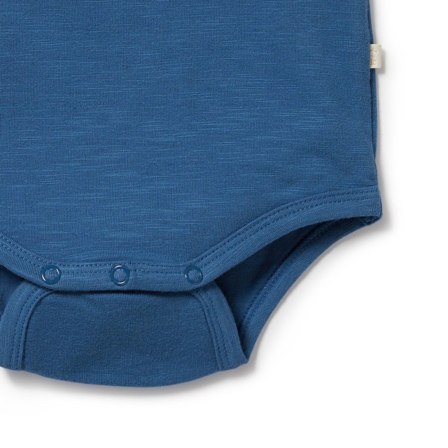 Baby [0-23M] Wilson & Frenchy All In One | Wilson And Frenchy Organic Pocket Bodysuit Dark Blue