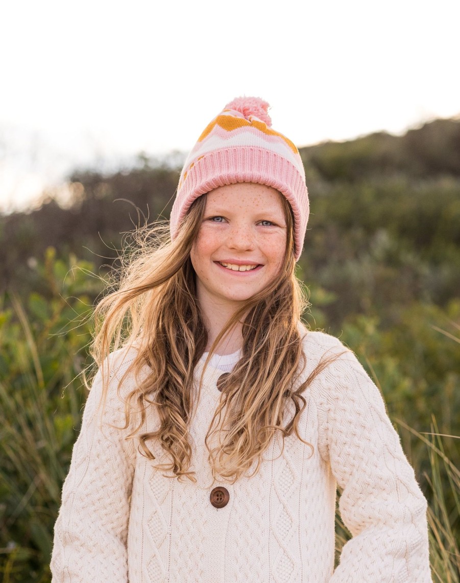 Child [2-14] Acorn Beanies | Acorn Colorado Merino Beanie - Pink