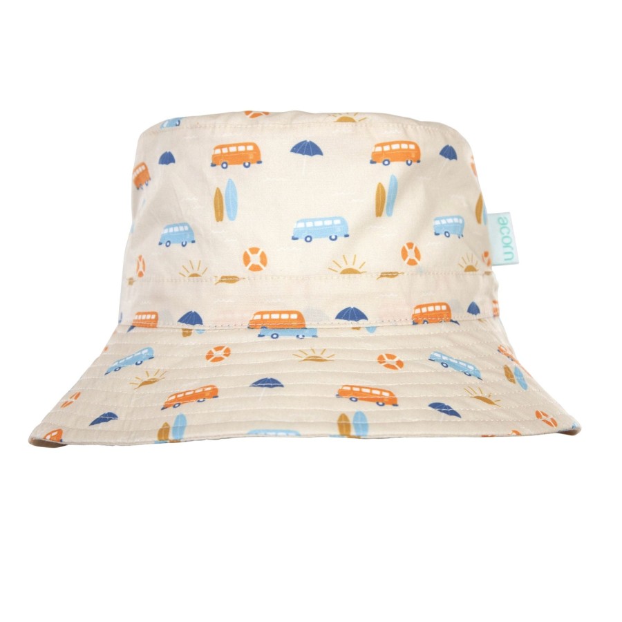 Baby [0-23M] Acorn Hats | Acorn Wide Brim Bucket Hat - Sunrise Surf