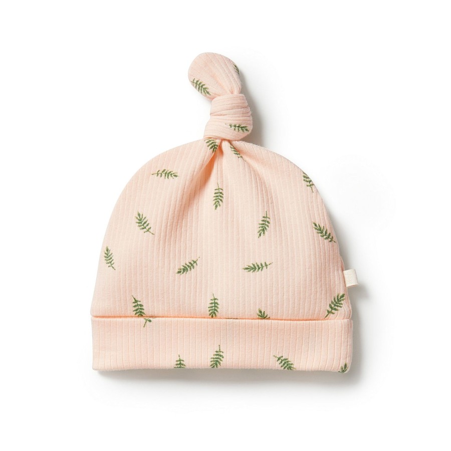 Baby [0-23M] Wilson & Frenchy Beanies | Wilson And Frenchy Organic Rib Knot Hat - Falling Leaf