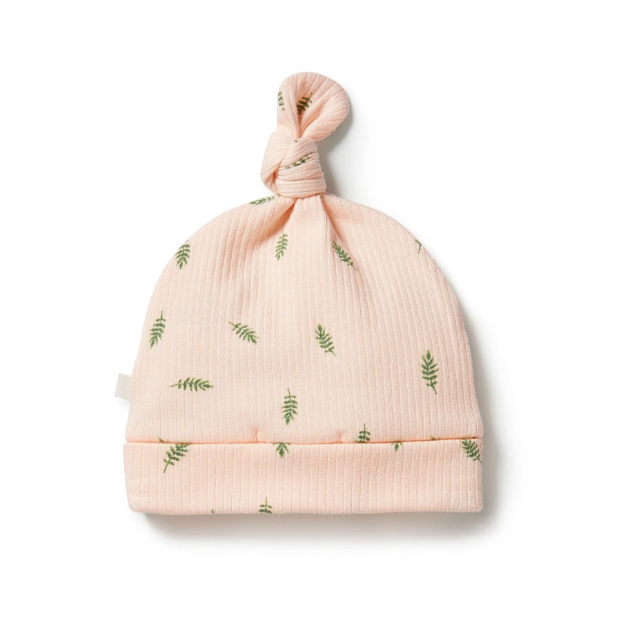 Baby [0-23M] Wilson & Frenchy Beanies | Wilson And Frenchy Organic Rib Knot Hat - Falling Leaf