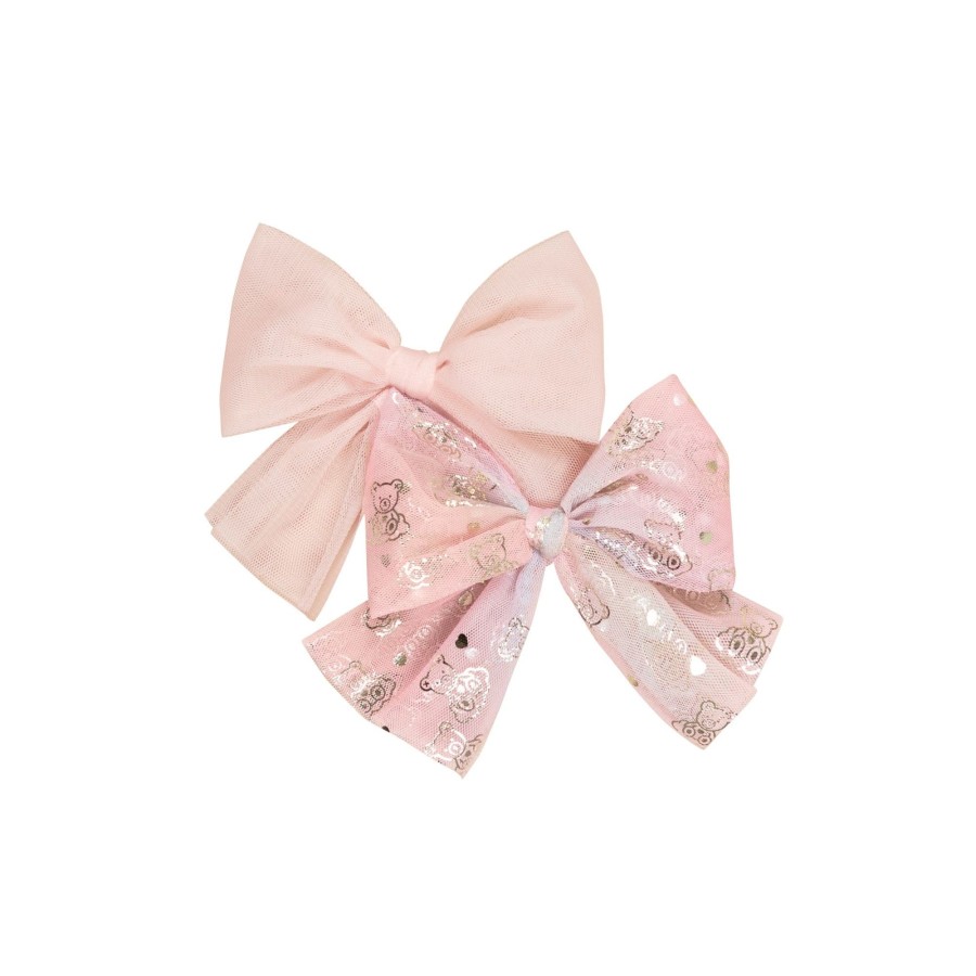 Baby [0-23M] Huxbaby Hair Accessories | Huxbaby Cloud Bear Tulle 2 Pack Hair Bow