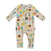 Baby [0-23M] Halcyon Nights All In One | Halcyon Nights Abc Down Under Long Sleeve Zip Suit