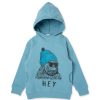 Child [2-14] Minti Jumpers | Minti Hey King Kong Furry Hood - Muted Blue