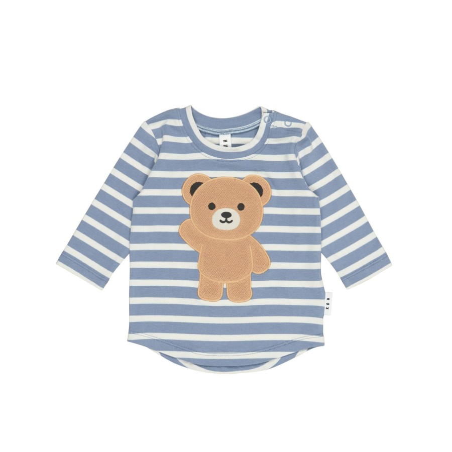 Child [2-14] Huxbaby Tops | Huxbaby Hello Hux Stripe Top