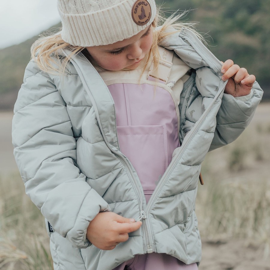 Child [2-14] Crywolf Outerwear | Crywolf Eco-Puffer Jacket - Moss