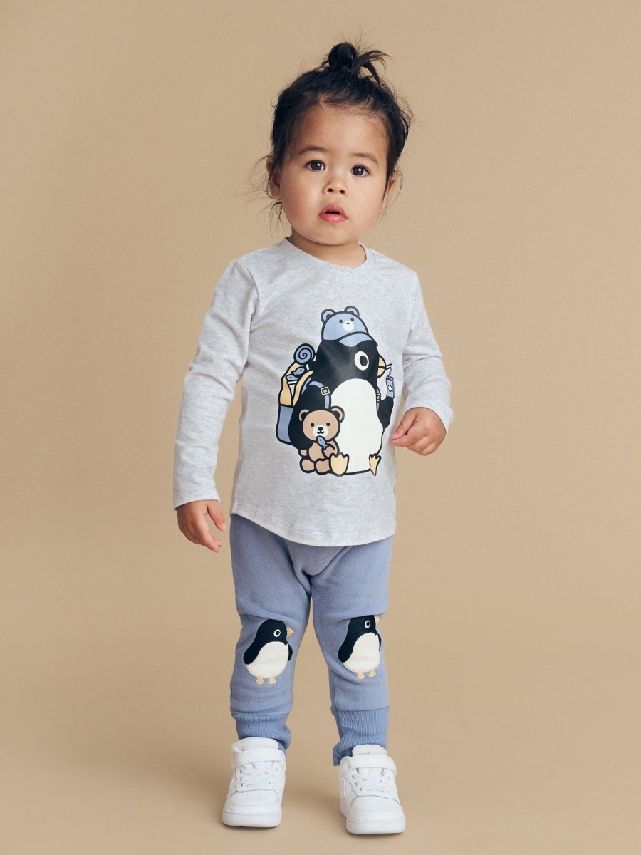 Child [2-14] Huxbaby Bottoms | Huxbaby Percy Drop Crotch Pant - Lake