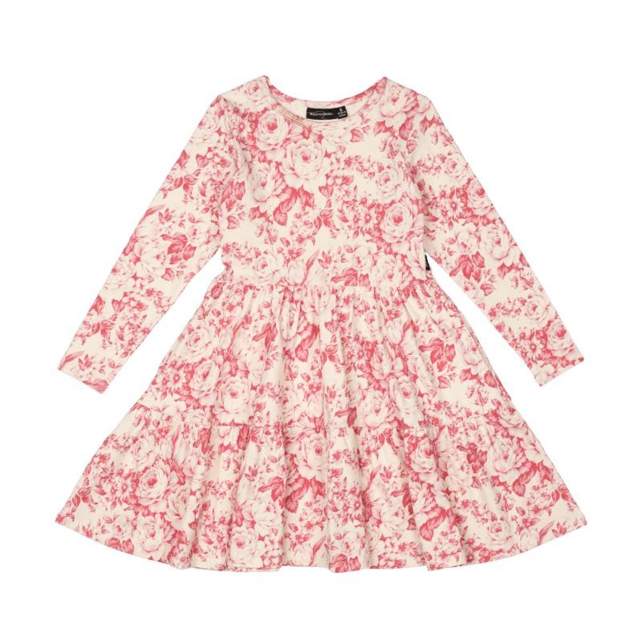 Child [2-14] Rock Your Baby Dresses | Rock Your Baby Floral Toile Layered Dress