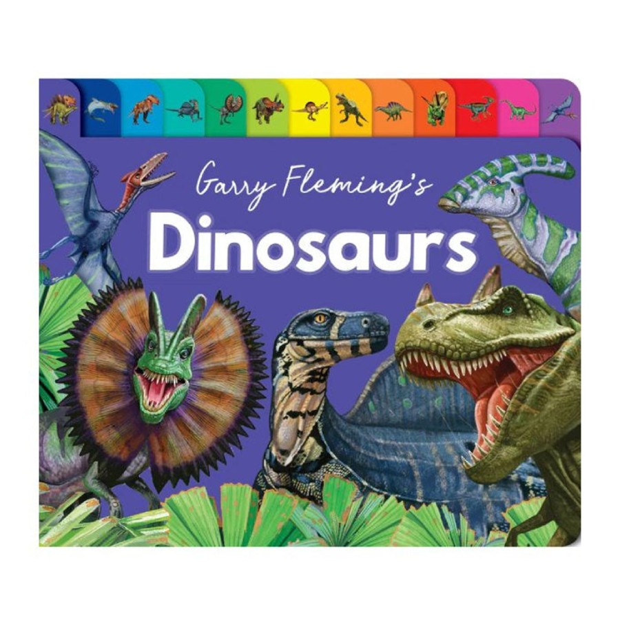 Play + Learn Lake Press Books | Chunky Tabbed Board Book - Dinosaurs Of The World