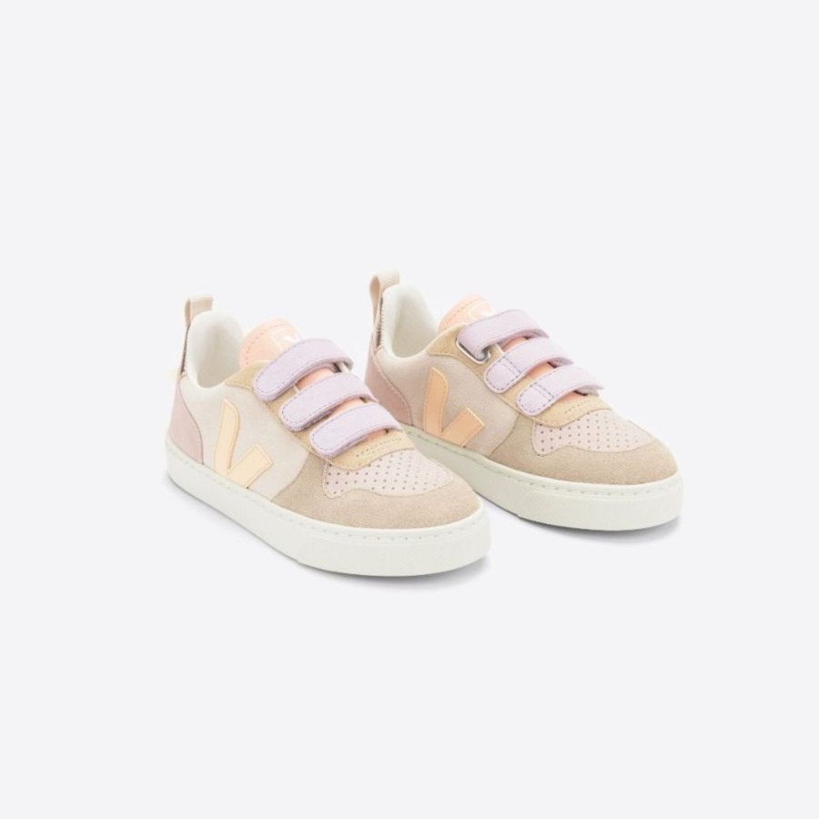 Child [2-14] Veja Footwear | Veja V-10 Velcro Suede - Multico/Sable