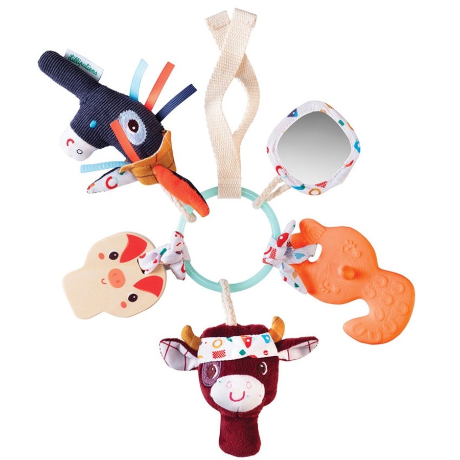 Baby [0-23M] Lilliputiens Teethers + Rattles | Lilliputiens - Farm Sensory Rattle