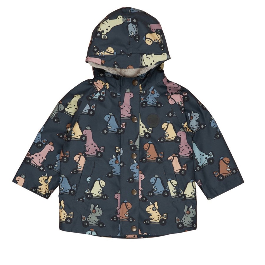 Child [2-14] Huxbaby Rainwear | Huxbaby Dino Racer Raincoat - Ink