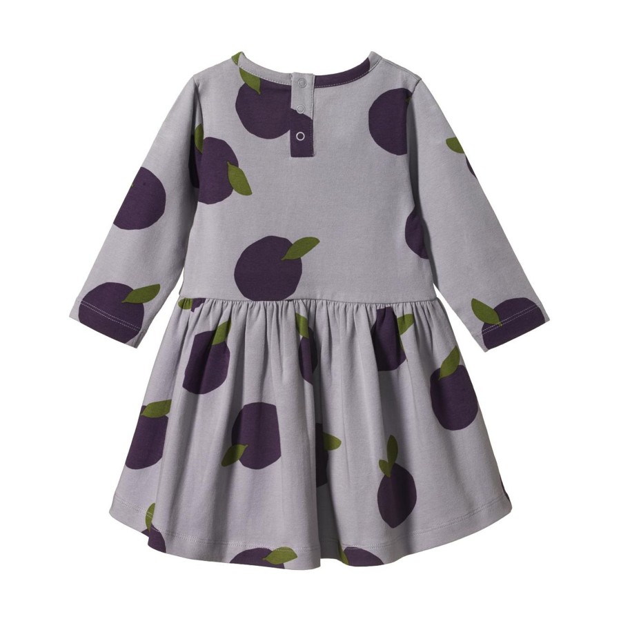 Baby [0-23M] Nature Baby Dresses | Nature Baby Long Sleeve Twirl Dress - Grande Plum Print