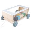 Play + Learn Janod Vehicles | Janod - Cocoon Cart With Blocks