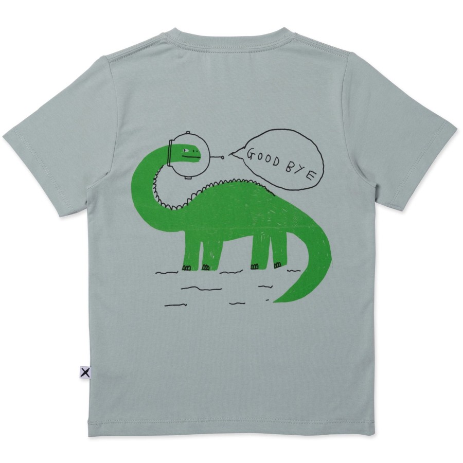 Child [2-14] Minti Tops | Minti Space Dinos Tee - Sage