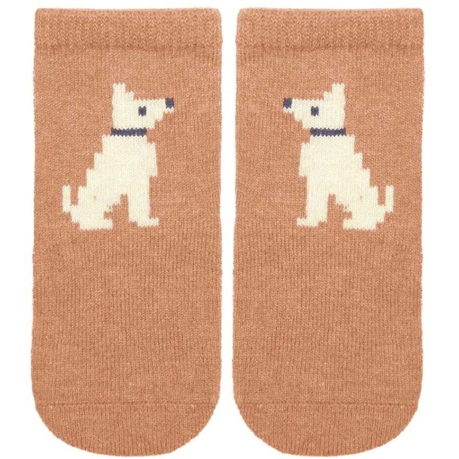 Baby [0-23M] Toshi Socks + Tights | Toshi Organic Ankle Jacquard Socks - Puppy