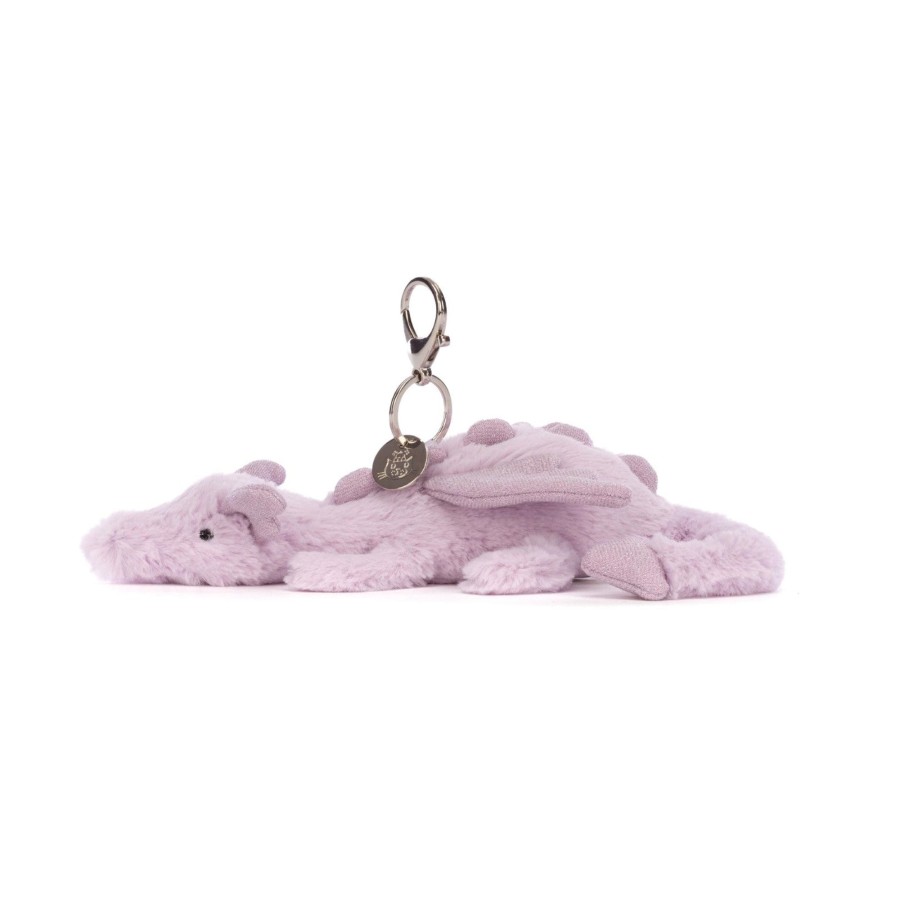 Child [2-14] Jellycat Bags + Mealtime | Jellycat Lavender Dragon Bag Charm