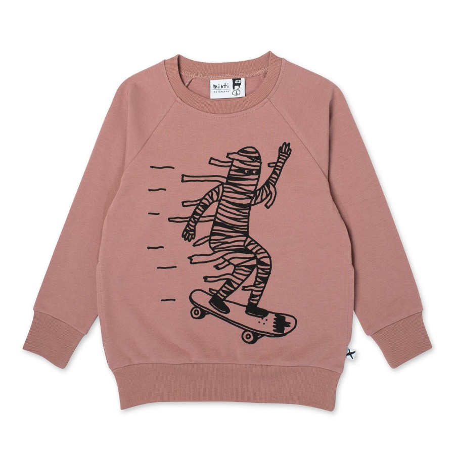 Baby [0-23M] Minti Jumpers | Minti Mummy Skater Crew - Chocolate