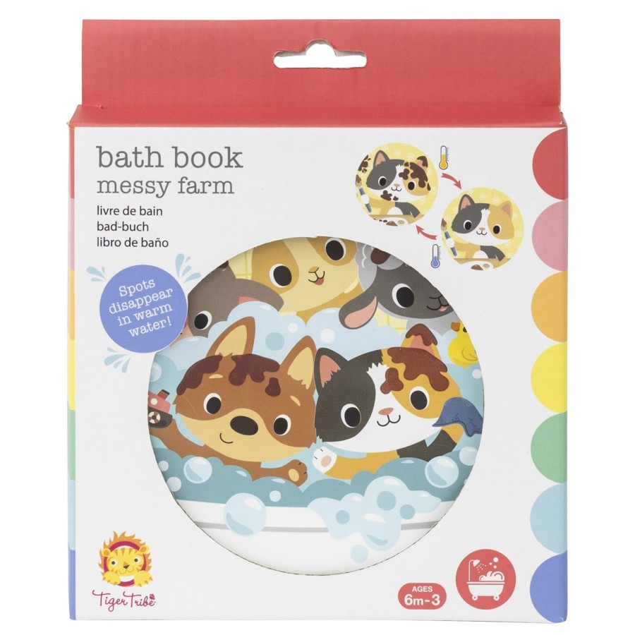 Baby [0-23M] Tiger Tribe Books + Flash Cards | Bath Book - Messy Farm