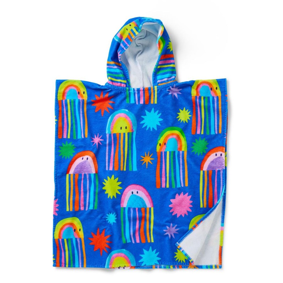 Child [2-14] Halcyon Nights Swim | Halcyon Nights Here We Glow Kids Hooded Towel