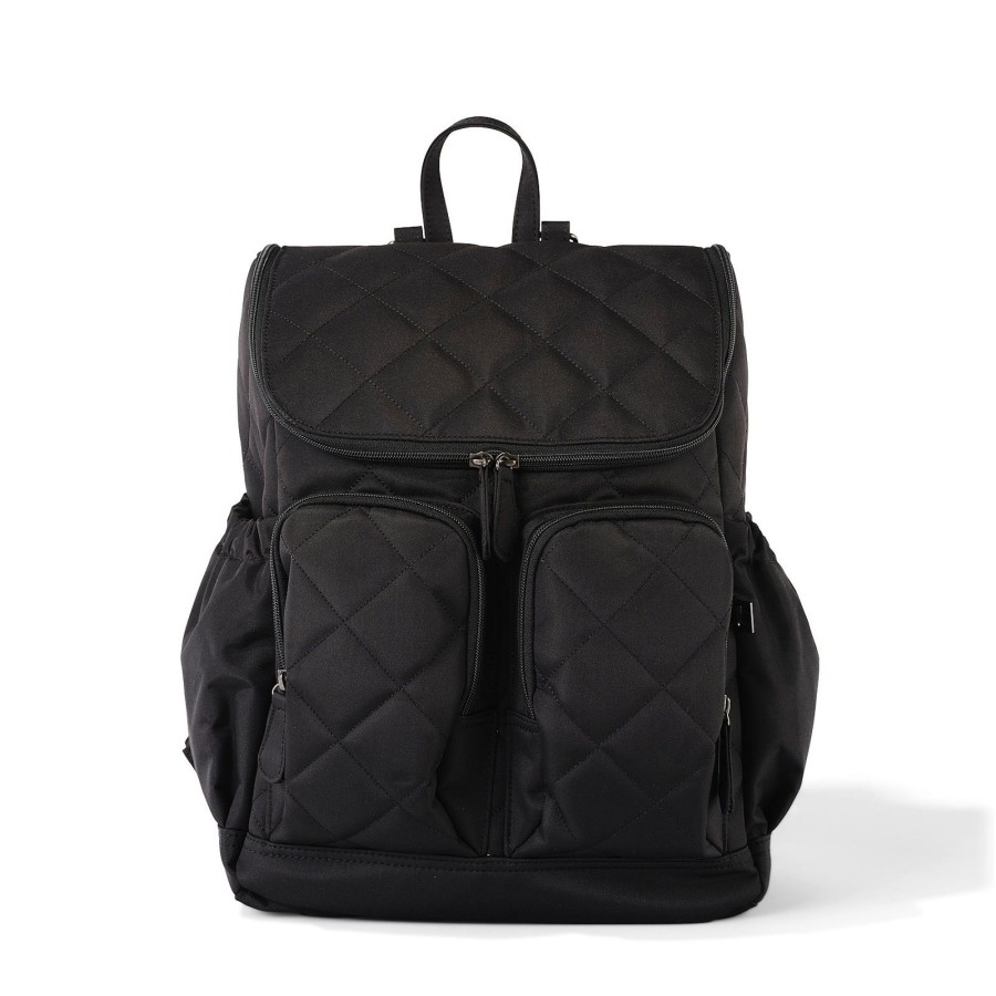 Grown Ups Oi Oi | Oioi Signature Nappy Backpack - Black Diamond Quilt