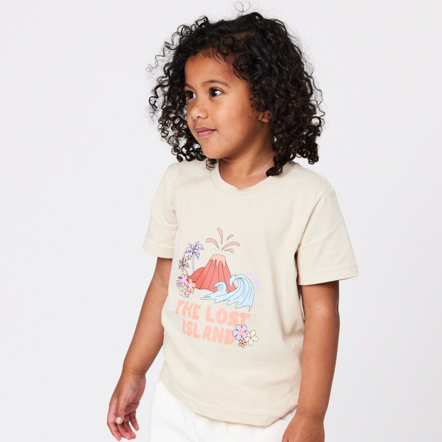 Baby [0-23M] Crywolf Tops | Crywolf Lost Island T-Shirt Stone