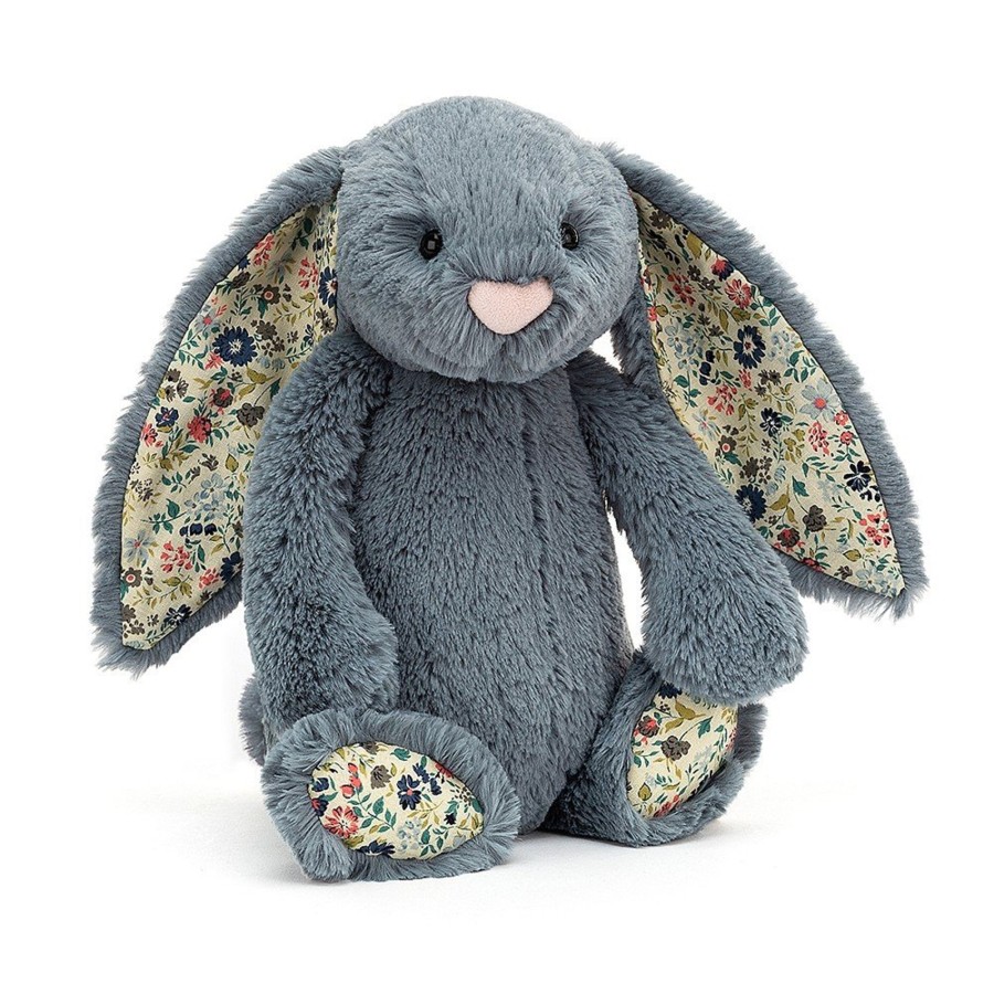 Baby [0-23M] Jellycat Soft Toys | Jellycat Bashful Blossom Bunny Medium - Dusky Blue