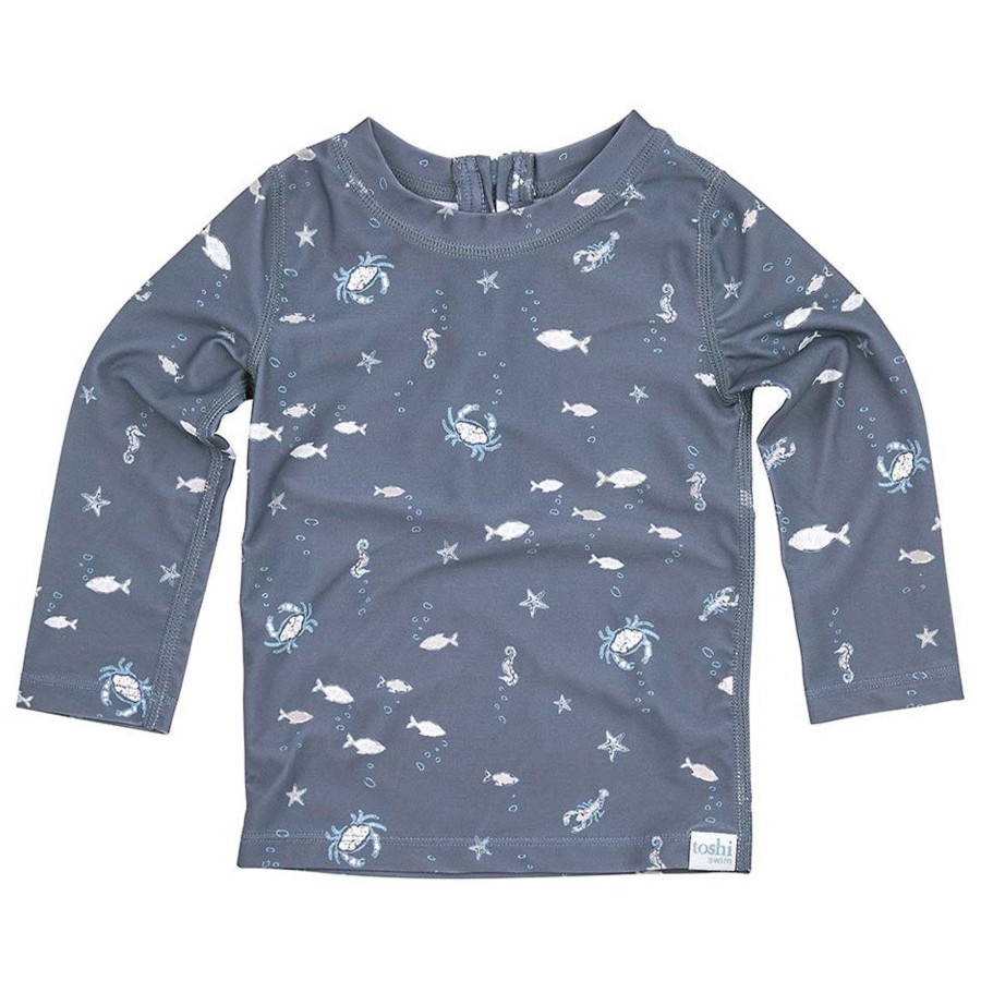 Child [2-14] Toshi Swim | Toshi Swim Long Sleeve Rashie - Neptune