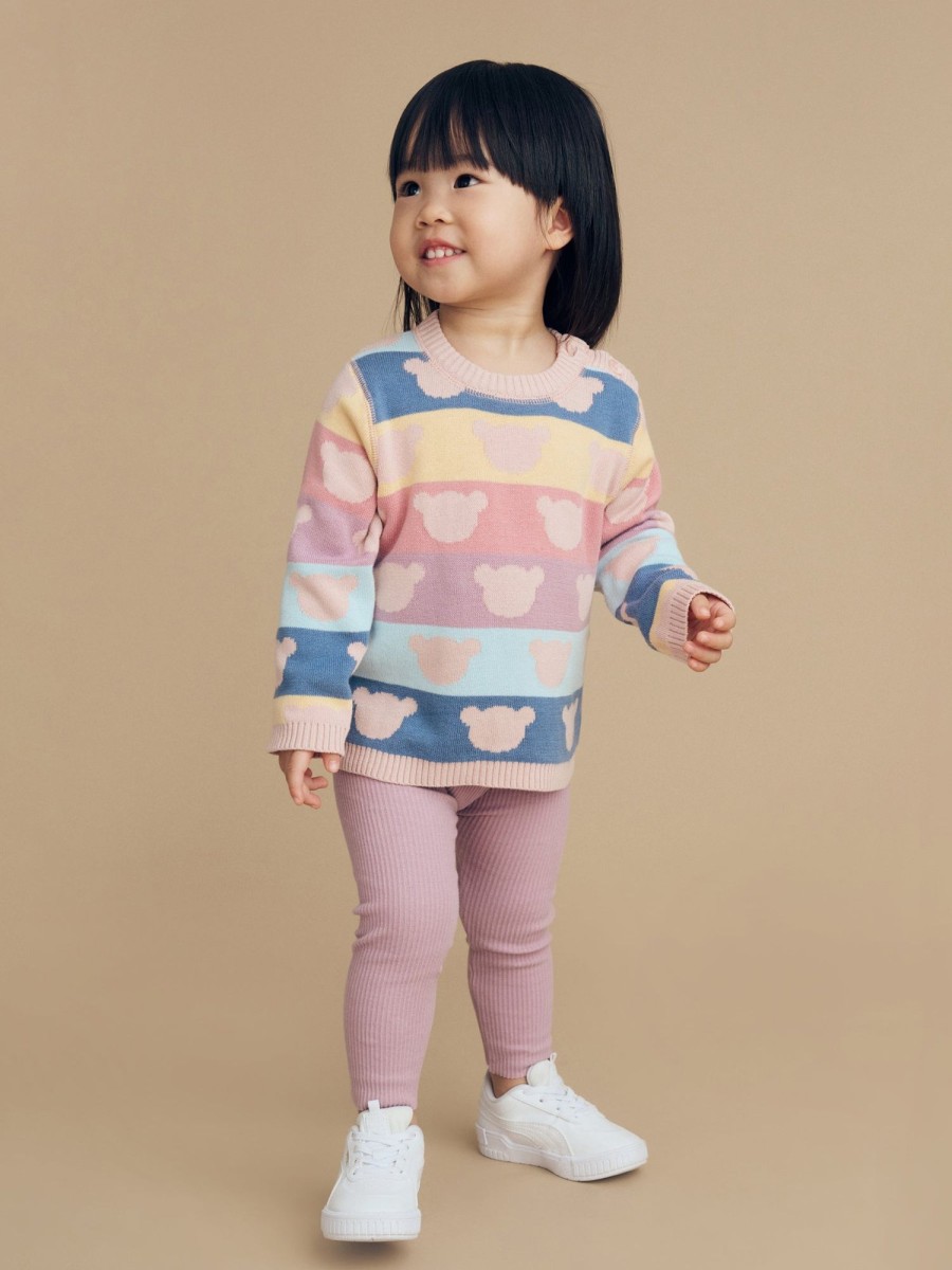 Child [2-14] Huxbaby Knitwear | Huxbaby Rainbow Bear Knit Jumper