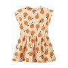 Baby [0-23M] Nature Baby Dresses | Nature Baby Twirl Dress - Grande Orange Blossom Print