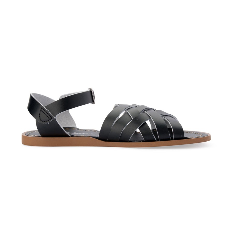 Grown Ups Saltwater Sandals | Saltwater Sandals Adults Retro Black