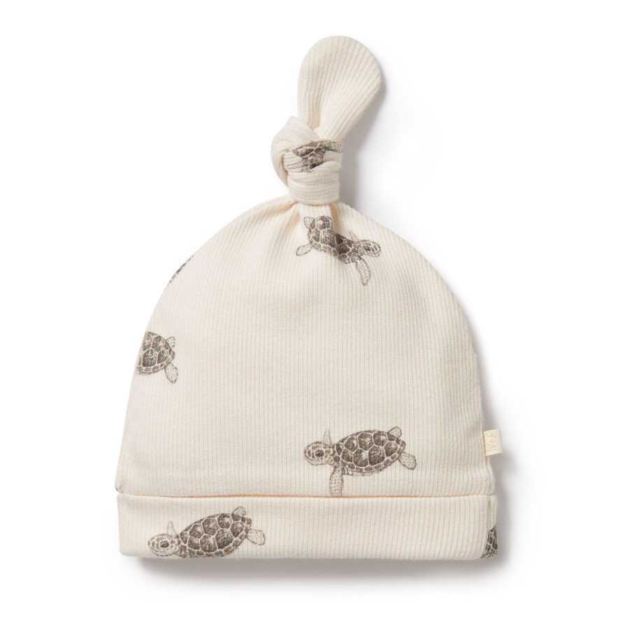 Baby [0-23M] Wilson & Frenchy Beanies | Wilson And Frenchy Organic Knot Hat Tiny Turtle