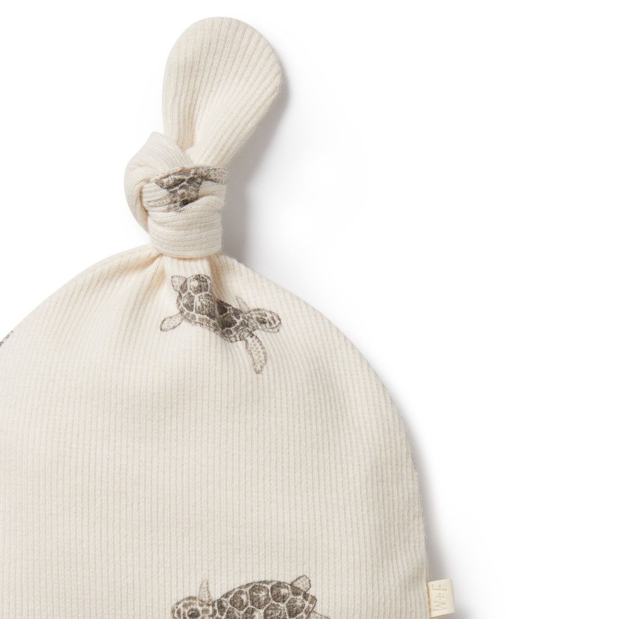 Baby [0-23M] Wilson & Frenchy Beanies | Wilson And Frenchy Organic Knot Hat Tiny Turtle