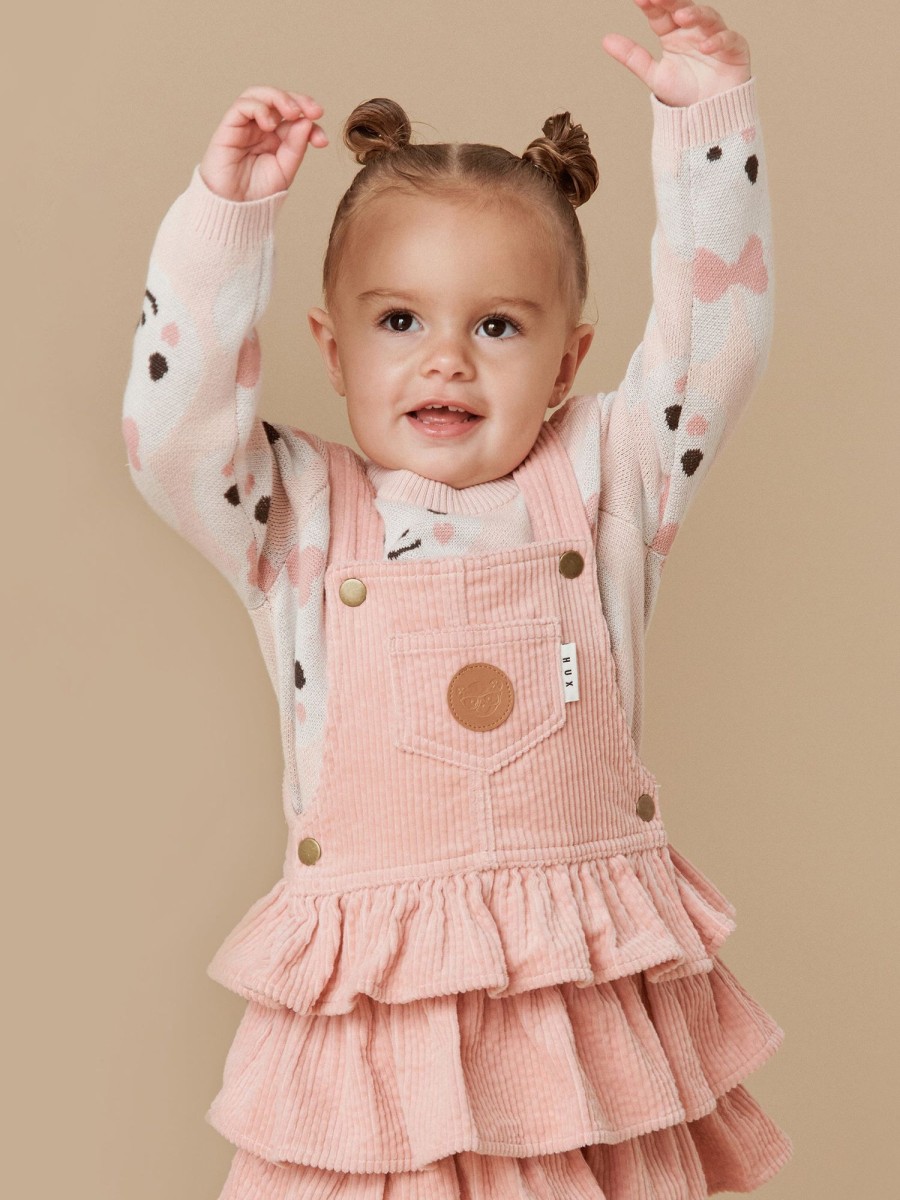 Child [2-14] Huxbaby Jumpers | Huxbaby Bunny Knit Jumper - Rose