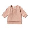 Child [2-14] Wilson & Frenchy Jumpers | Wilson And Frenchy Organic Waffle Sweat - Peach