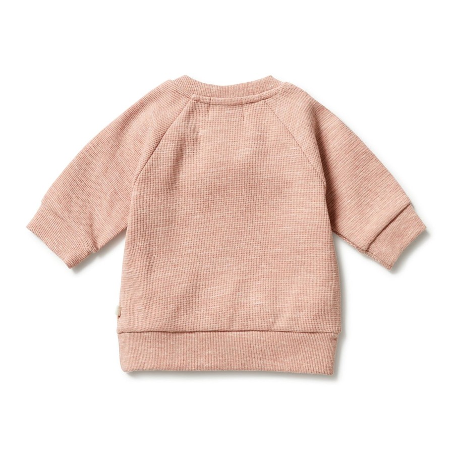 Child [2-14] Wilson & Frenchy Jumpers | Wilson And Frenchy Organic Waffle Sweat - Peach