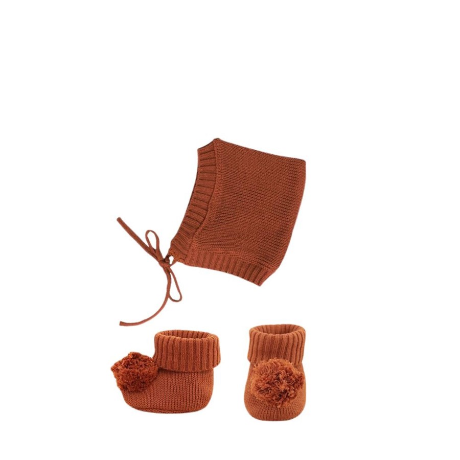 Play + Learn Olli Ella Dolls + Accessories | Olli Ella Dinkum Doll Knit Set - Umber