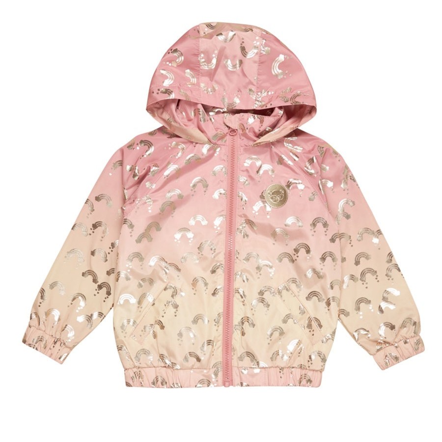 Baby [0-23M] Huxbaby Rainwear | Huxbaby Raining Hearts Rain Jacket - Sunrise