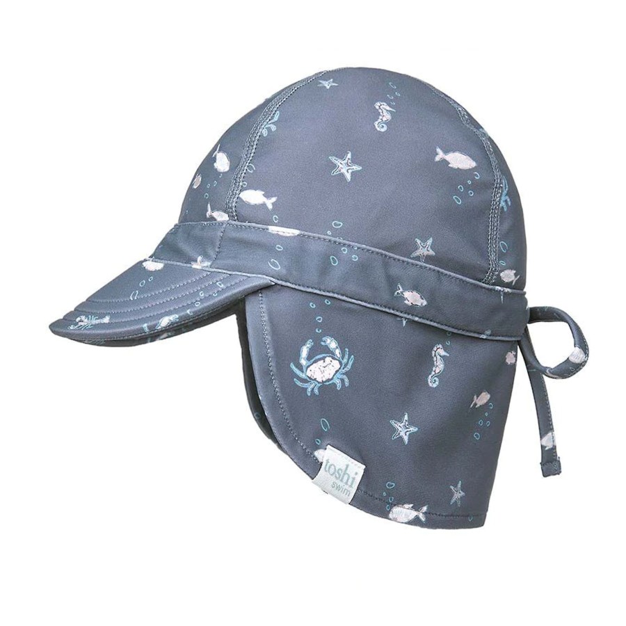 Baby [0-23M] Toshi Hats | Toshi Swim Flap Cap - Neptune