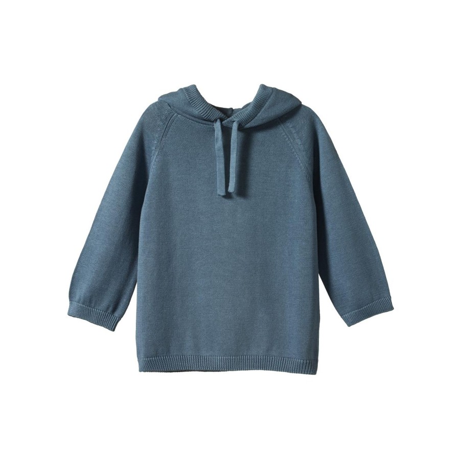 Baby [0-23M] Nature Baby Outerwear | Nature Baby Oak Hoodie - Sky Blue