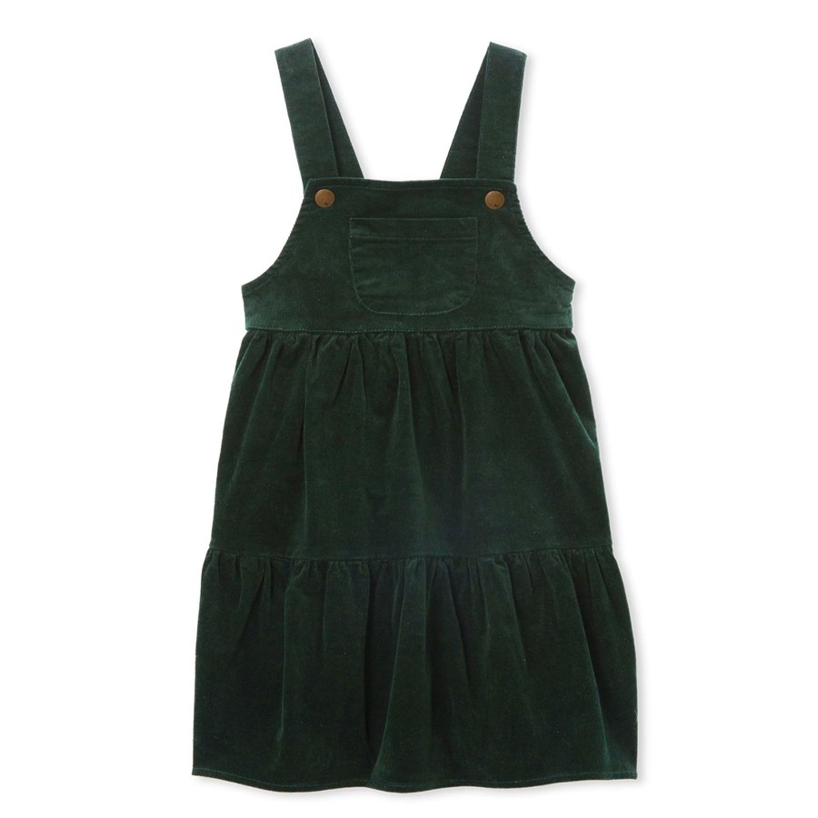 Baby [0-23M] Milky Dresses | Milky Cord Pinafore - Olive