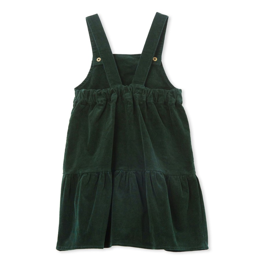 Baby [0-23M] Milky Dresses | Milky Cord Pinafore - Olive