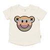 Child [2-14] Huxbaby Tops | Huxbaby Rainbow Smile Bear T-Shirt Almond Milk