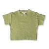 Child [2-14] Grown Knitwear | Grown Hemp Ribbed Tee - Lime