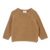 Baby [0-23M] Milky Outerwear | Milky Baby Knit Cardigan - Cinnamon